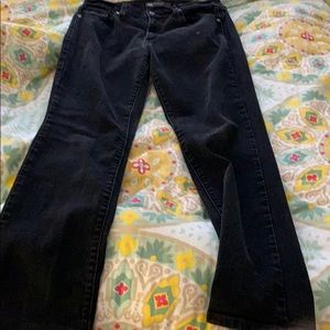 Levi black straight leg jeans